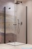 Radaway Nes Brushed GunMetal KDD B / KDD I kabina 100x100cm lewa szczotkowany grafit przejrzyste 10024100-92-01L/10015100-92-01R